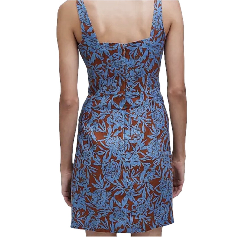 Madewell Sweetheart Mini Dress in Floral 100% Linen - Picture 3 of 8